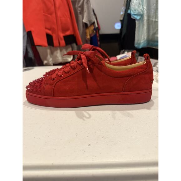 Christian Louboutin Louis Junior Spikes sneakers in Loubi red Sz 43.5 authentic main image 5